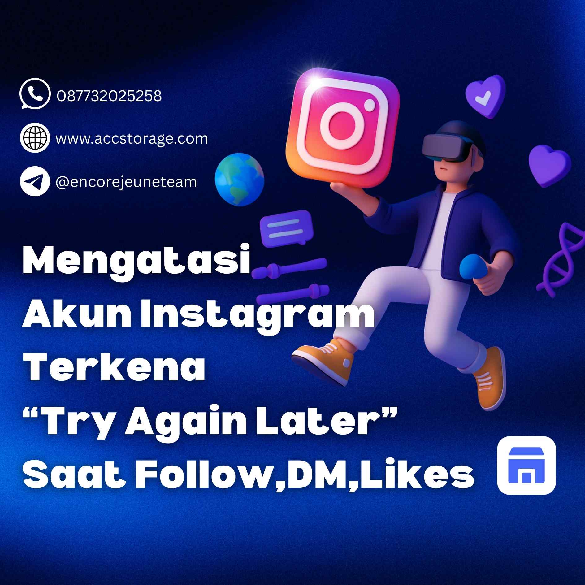Cara Mengatasi Akun Instagram yang Logout Sendiri & Muncul Notifikasi “Try Again Later”