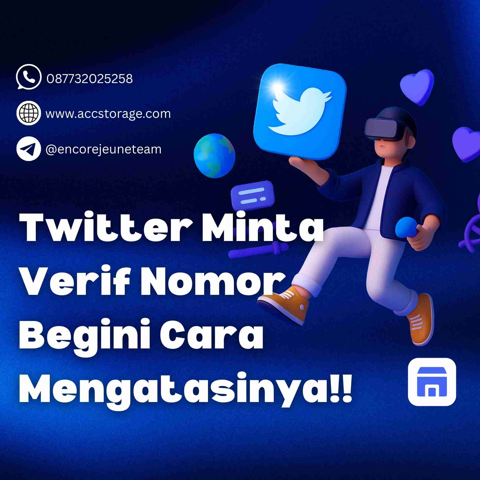 Cara Mengatasi Akun Twitter yang Meminta Phone Verification (PV)