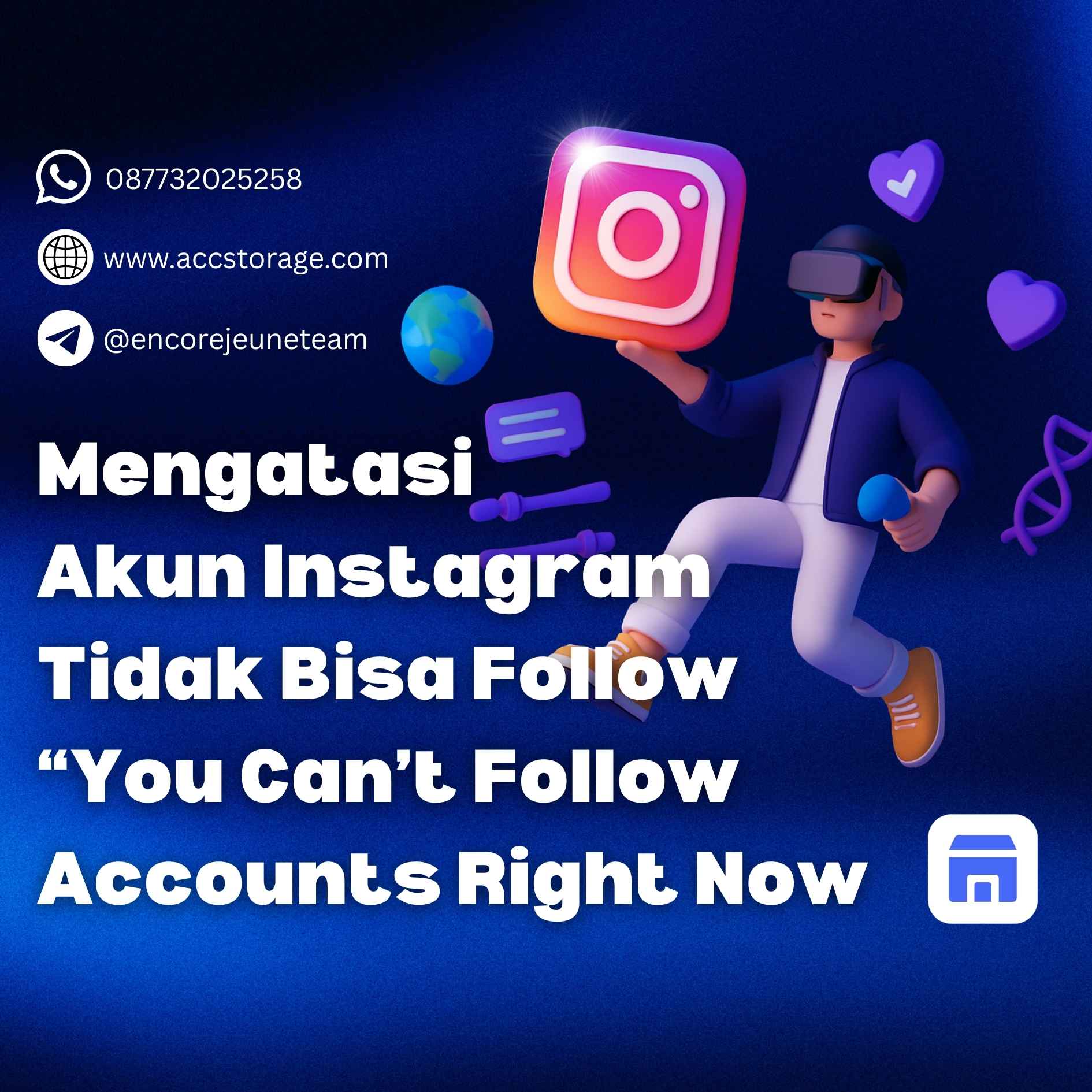 Cara Mengatasi Akun Instagram yang Tidak Bisa Follow & Muncul Notifikasi “You can’t follow accounts right now”