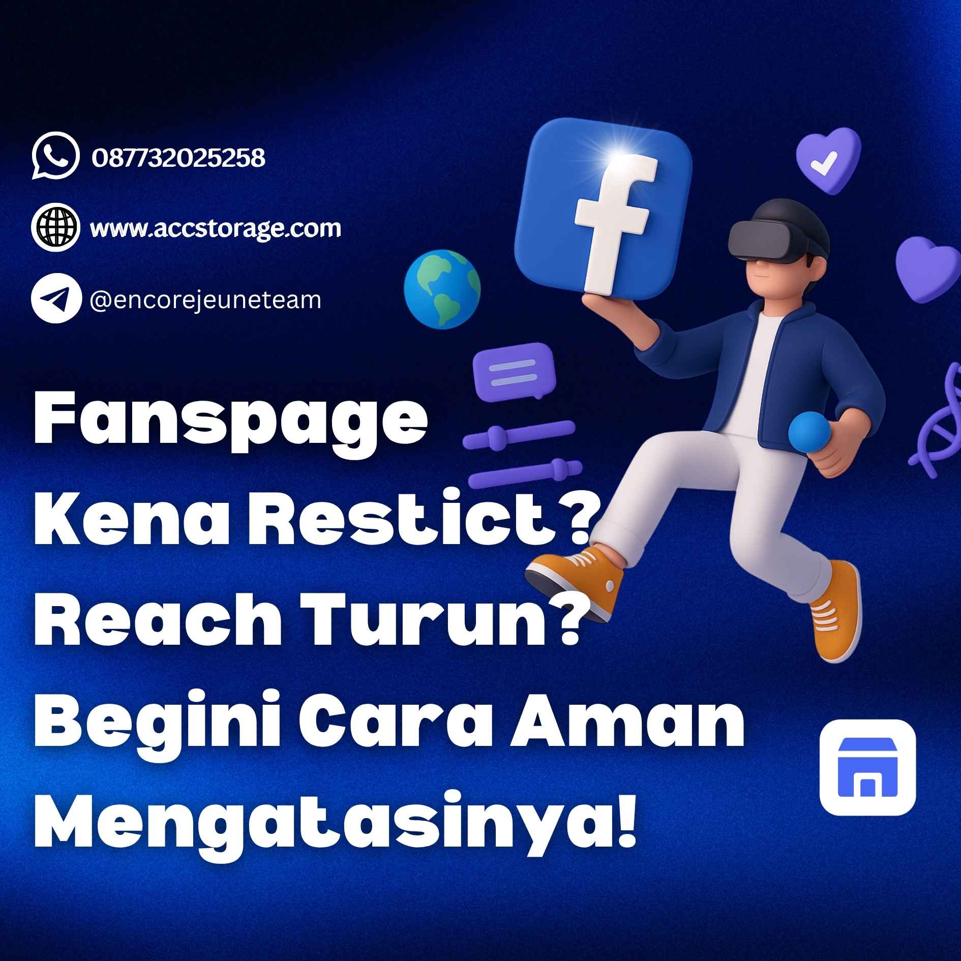 Cara Mengatasi Fanpage Facebook yang Kena Restrict & Menurunnya Reach